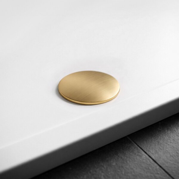 Shower tray Rea Belmond White 80x100 Brush Gold