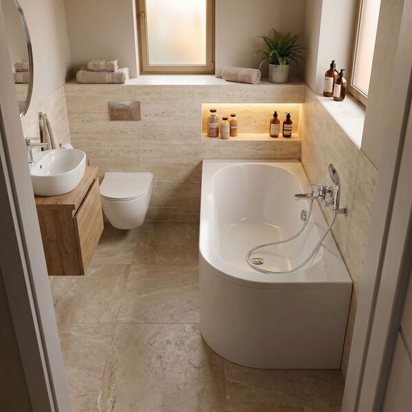 Bathtub Rea Orion Left 150cm