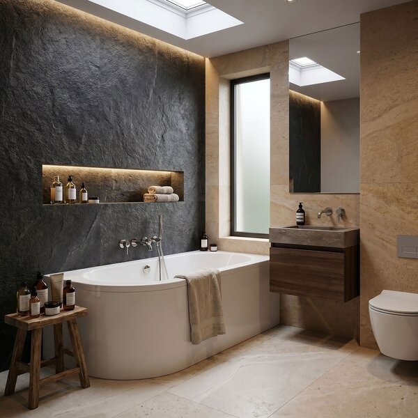 Bathtub Rea Orion Right 160cm