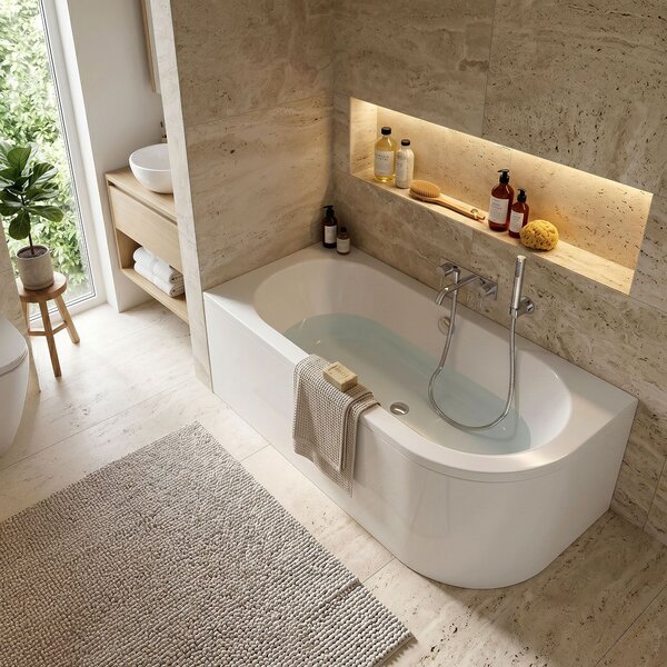 Bathtub Rea Orion Right 160cm