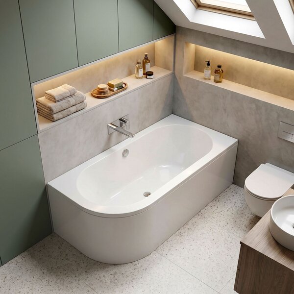 Bathtub Rea Orion Right 150cm
