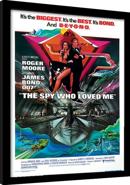 Framed poster James Bond - Spy Who Loved Me