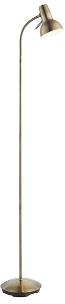 Axle Floor Lamp in Antique Brass