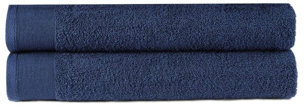 Hand Towels 2 pcs Cotton 450 gsm 50x100 cm Navy