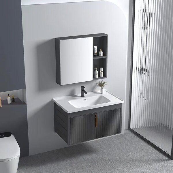 Bathroom furniture set with washbasin Astor 60cm Grey