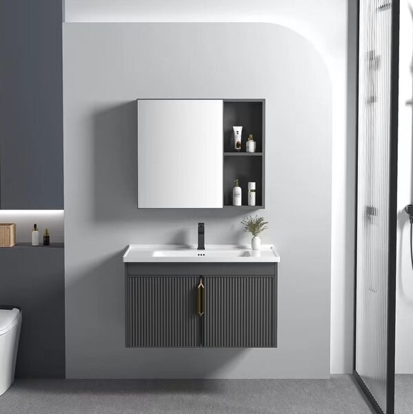 Bathroom furniture set with washbasin Astor 60cm Grey