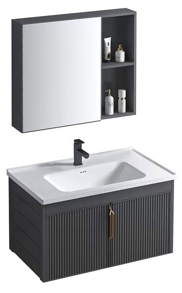 Bathroom furniture set with washbasin Astor 60cm Grey