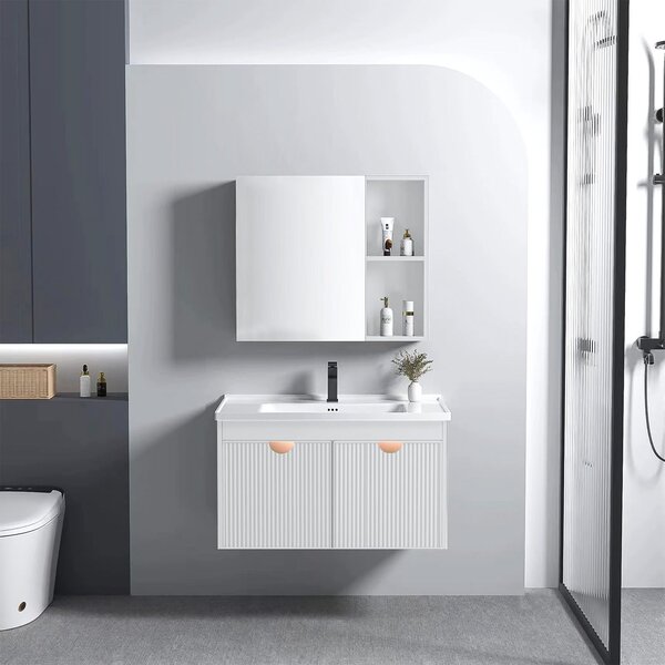 Bathroom furniture set with washbasin Mario 60cm White