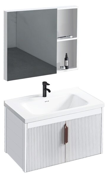 Bathroom furniture set with washbasin Astor 60cm White