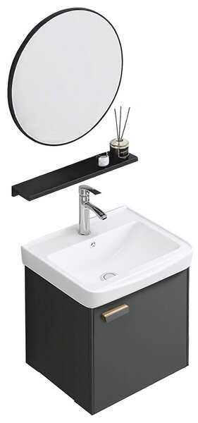 Bathroom furniture set with washbasin Molly 40cm Grey