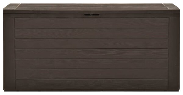 Garden Storage Box Brown 116x44x55 cm