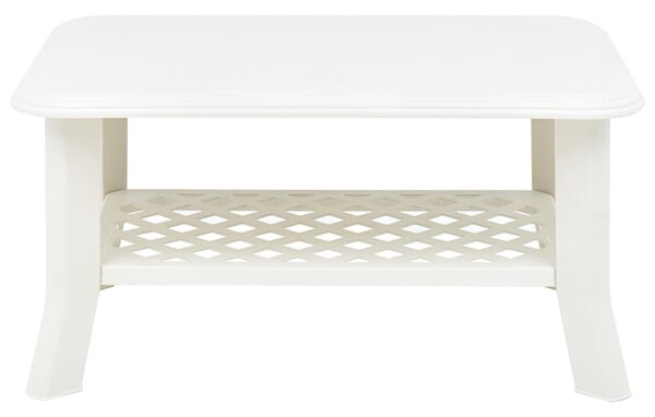 Coffee Table White 90x60x46 cm Plastic