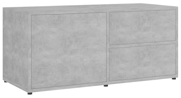 TV Cabinet Concrete Grey 80x34x36 cm Engineered Wood