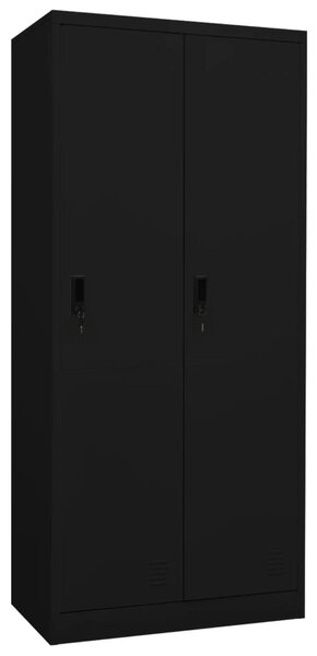 Wardrobe Black 80x50x180 cm Steel