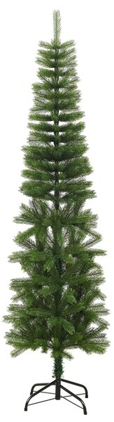 Artificial Slim Christmas Tree with Stand 210 cm PE