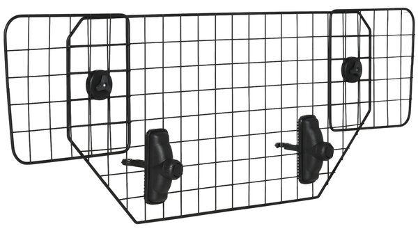 PawHut Dog Guard for Cars Adjustable Boot Barrier Metal Mesh Pet Headrest, 90-120W x 40.5H cm Aosom UK