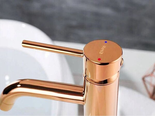 Bathroom faucet Rea Lungo Copper High