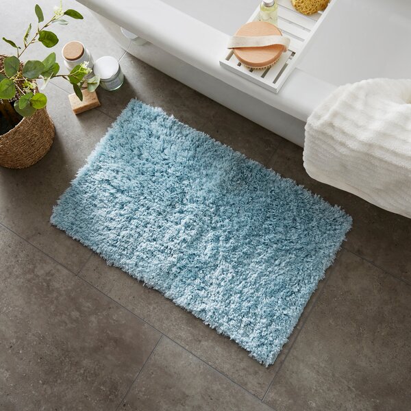 Soft and Fluffy Bathmat Duck Egg (Blue)