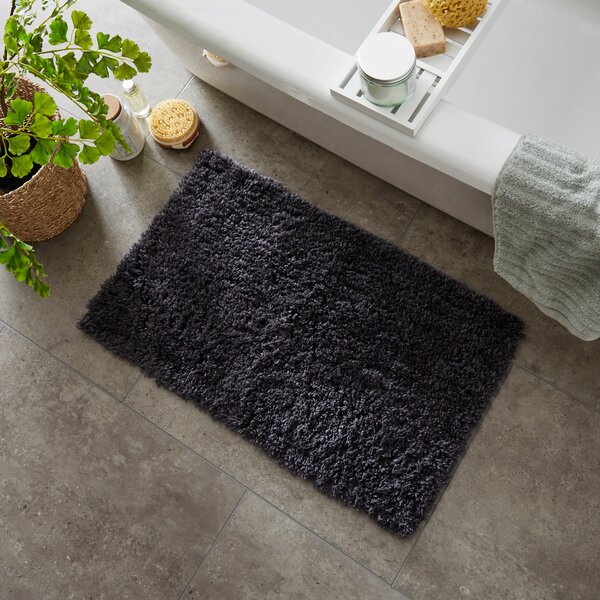 Soft and Fluffy Bathmat Charcoal (Grey)