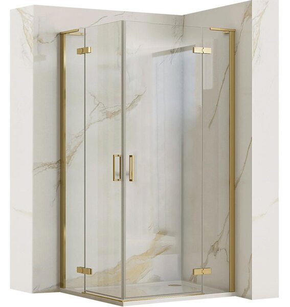Shower enclosure REA Hugo 90x90 Gold Brush