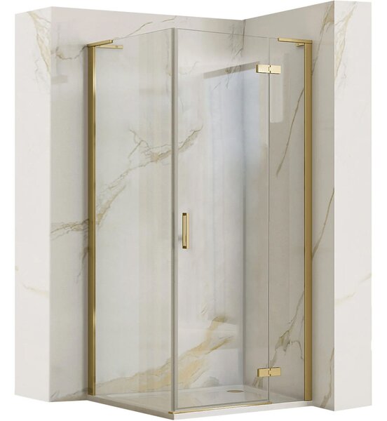 Shower enclosure REA Hugo 80x80 Gold Brush