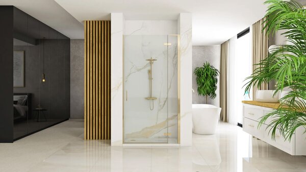 Shower doors Rea Hugo 80 Gold Brush + profil