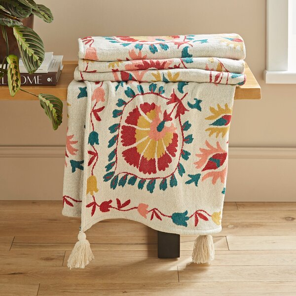 Hani Jacquard Throw MultiColoured