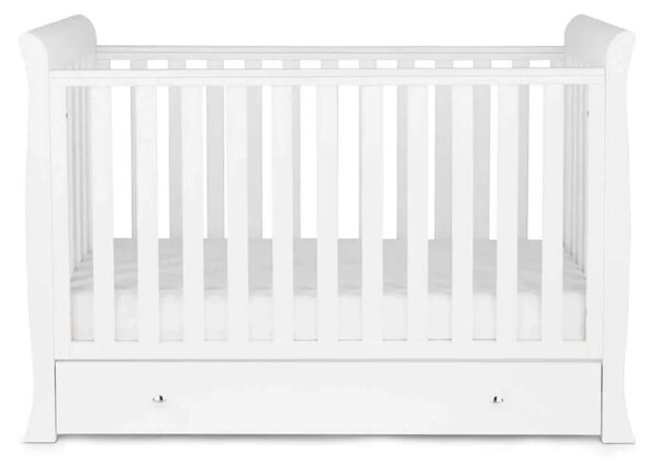 Ickle Bubba Snowdon Mini Cot Bed White - Without Mattress