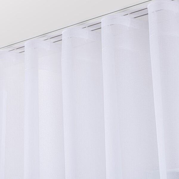 Pencil pleat voile/net curtain