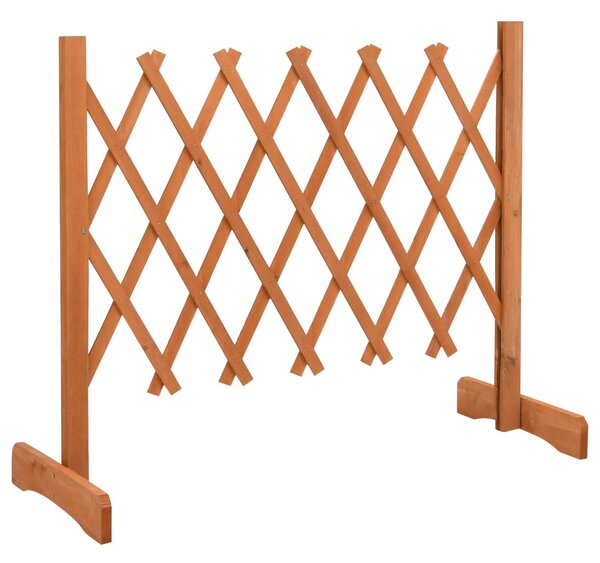 Garden Trellis Fence Orange 120x60 cm Solid Firwood