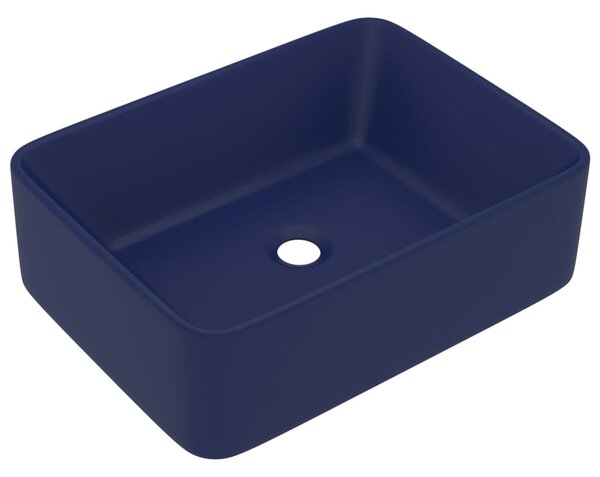 Luxury Wash Basin Matt Dark Blue 41x30x12 cm Ceramic