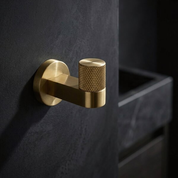Bathroom hook 39104 ORI Brush Gold