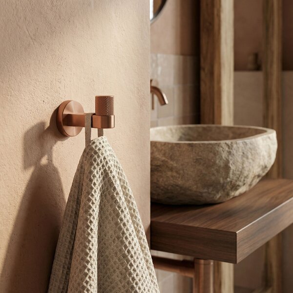 Bathroom hook 39104 ORI Brush Copper