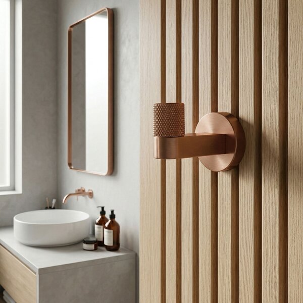 Bathroom hook 39104 ORI Brush Copper