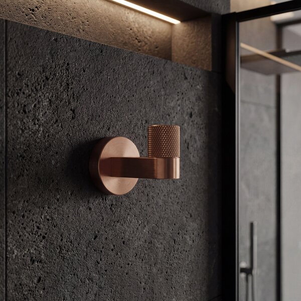 Bathroom hook 39104 ORI Brush Copper