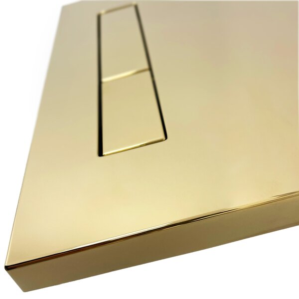 WC Toilet Flush Button H type Gold