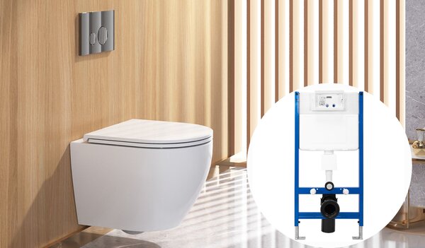 WC Toilet Flush Button H type Gold