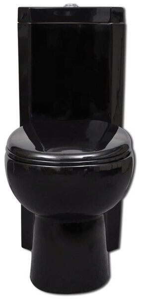 WC Ceramic Toilet Bathroom Corner Toilet Black