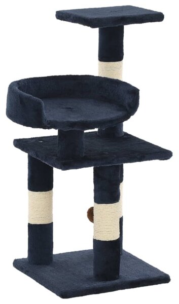 Cat Tree with Sisal Scratching Posts 65 cm Blue