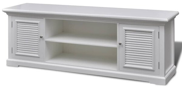 TV Stand White Wood