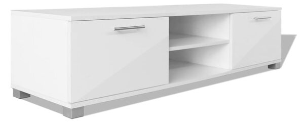 TV Cabinet High-Gloss White 120x40.5x35 cm