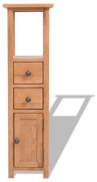 Corner Cabinet 26x26x94 cm Solid Oak Wood