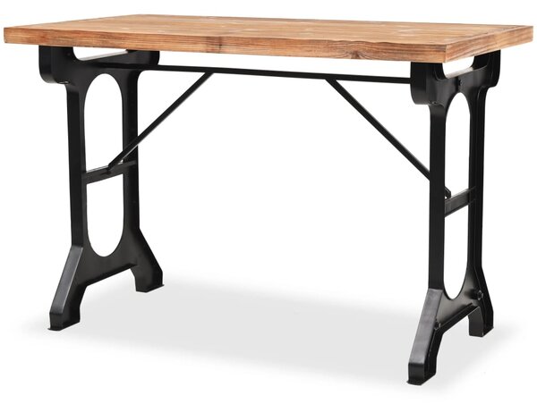 Dining Table Solid Fir Wood Top 122x65x82 cm