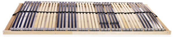 Slatted Bed Base without Mattress with 42 Slats 7 Zones 140x200 cm