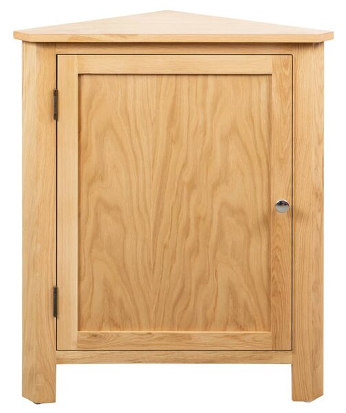 Corner Cabinet 59x45x80 cm Solid Oak Wood