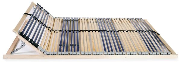 Slatted Bed Base without Mattress with 42 Slats 7 Zones 140x200 cm