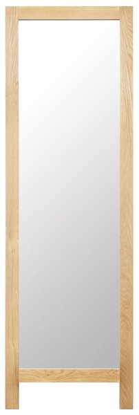 Freestanding Mirror 48x46.5x150 cm Solid Oak Wood