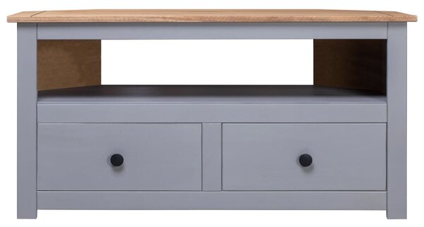 Corner TV Cabinet Grey 93x49x49 cm Solid Pine Panama Range