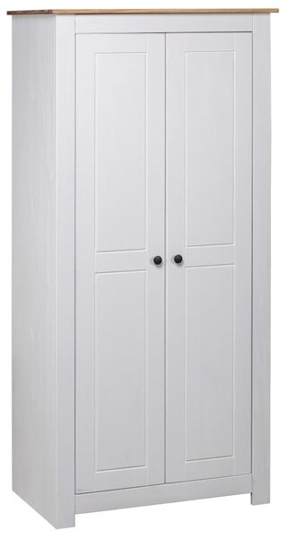 Wardrobe White 80x50x171.5 cm Solid Pine Panama Range