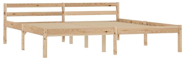 Bed Frame without Mattress Solid Pine Wood 160x200 cm